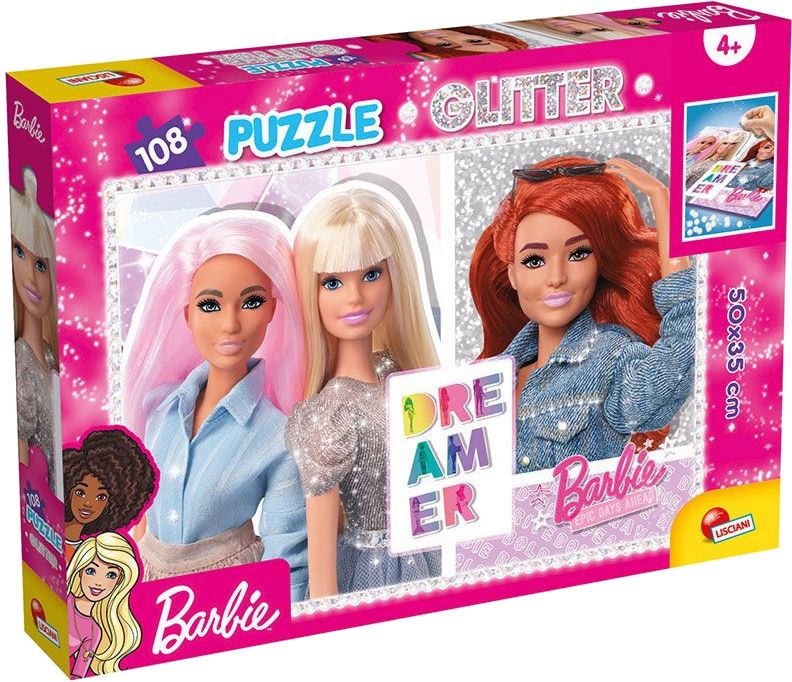 Блестящ пъзел с Barbie Dreamer Lisciani Giochi - store.bg