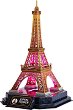 Айфеловата кула, Париж - Светещ 3D пъзел от 51 части - пъзел