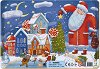 Зимно чудо - Детски пъзел от 21 части с подложка - пъзел