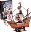 Кораб Санта Мария - 3D пъзел от 204 части - пъзел