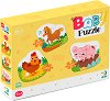 Денят във фермата - 3 пъзела от 2, 3, 4 части от колекцията Baby Puzzle - пъзел