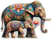Слонове - Дървен пъзел от 250 части - пъзел