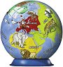 Земята - Пъзел-кълбо от 72 пластмасови части - пъзел