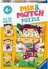 Цветни дрехи - 3 пъзела от 24 части от колекцията "Mix and Match" - пъзел