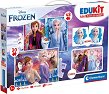 Замръзналото кралство - 4 в 1 Пъзел и игри на тема Замръзналото кралство - пъзел