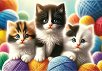 Котета и прежда - Дървен пъзел от 150 части - пъзел