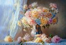 Пастелни божури - Пъзел от 1500 части от колекцията Art Collection - пъзел