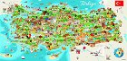 Карта на Турция - Пъзел от 1500 части - пъзел